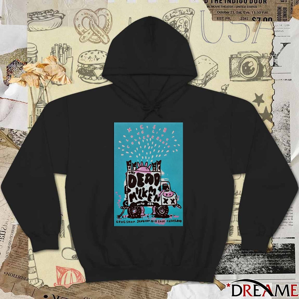 Poster The Dead Milkmen January 10-11 2026 Cleveland Heights OH t-shirt