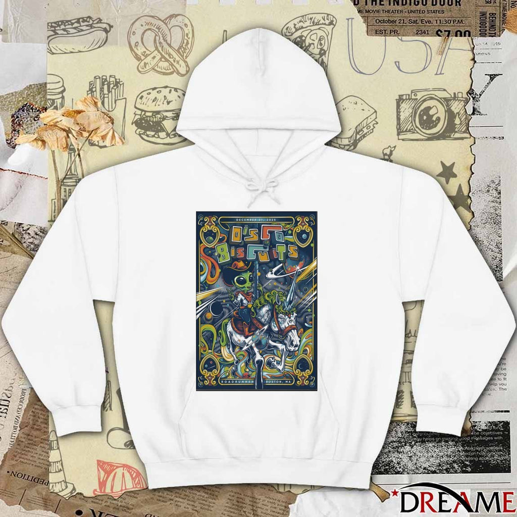 Poster The Disco Biscuits Boston NYE December 31 2025 Roadrunner Boston MA t-shirt