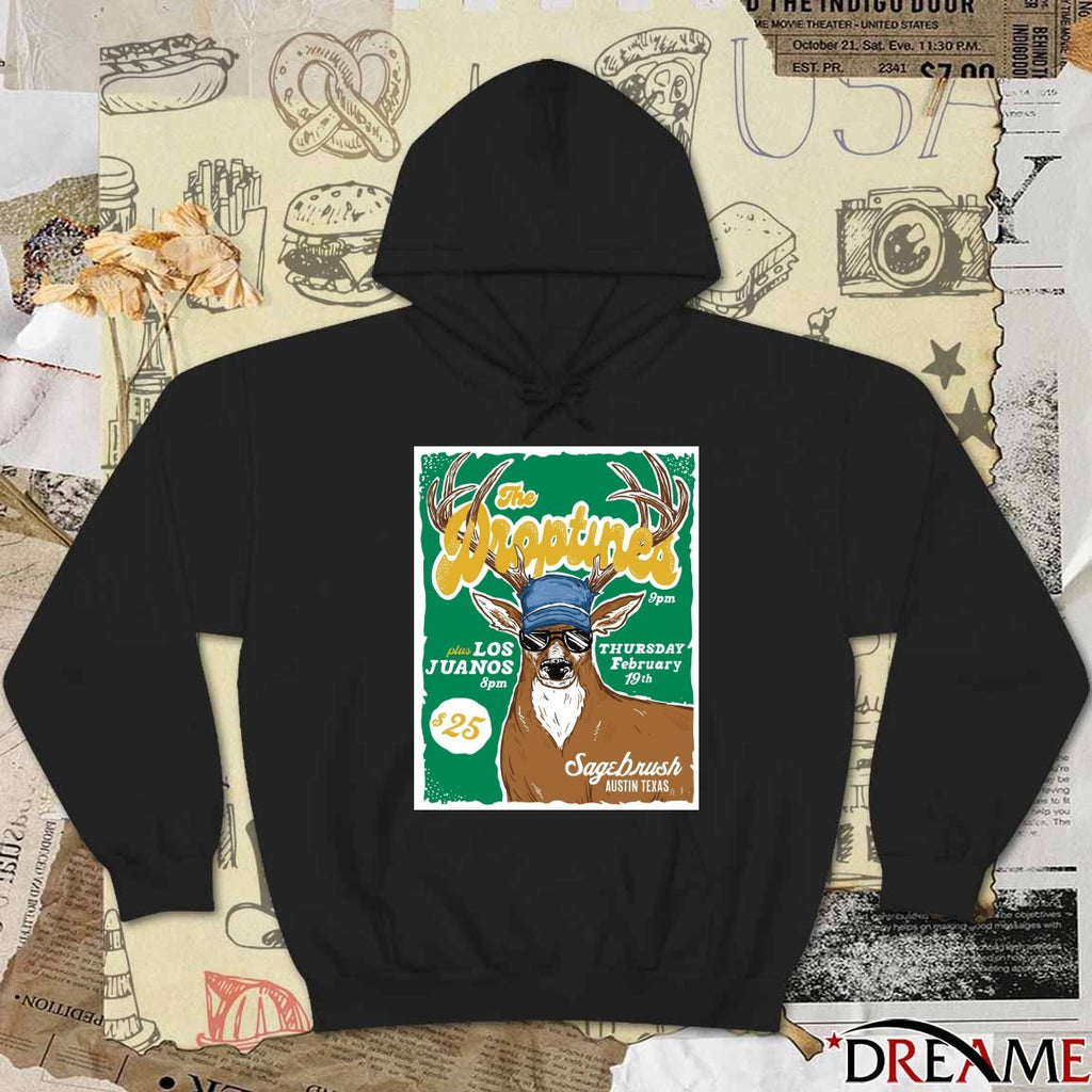 Poster The Droptines February 19 2026 Sagebrush in Austin TX t-shirt