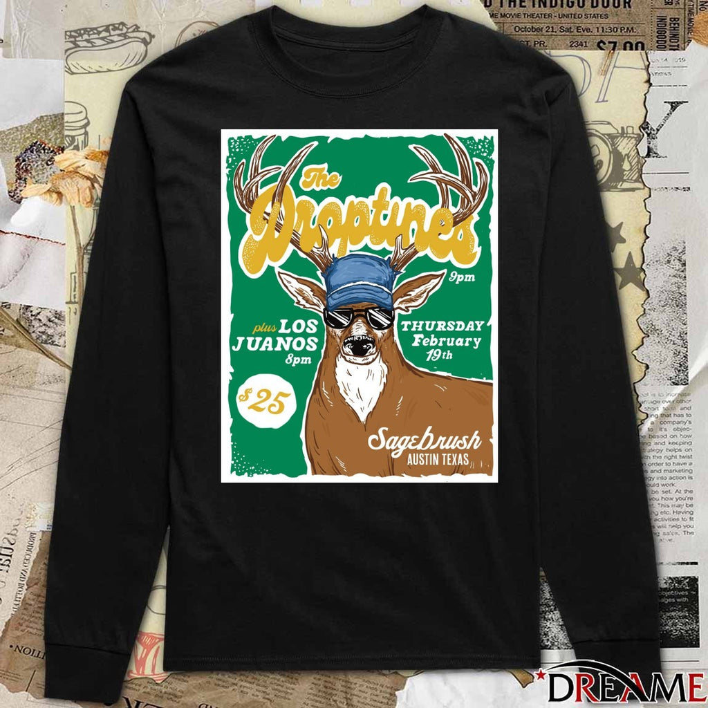 Poster The Droptines February 19 2026 Sagebrush in Austin TX t-shirt