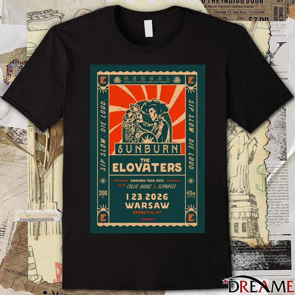 Poster The Elovaters Warsaw In Brooklyn NY January 23 2026 t-shirt