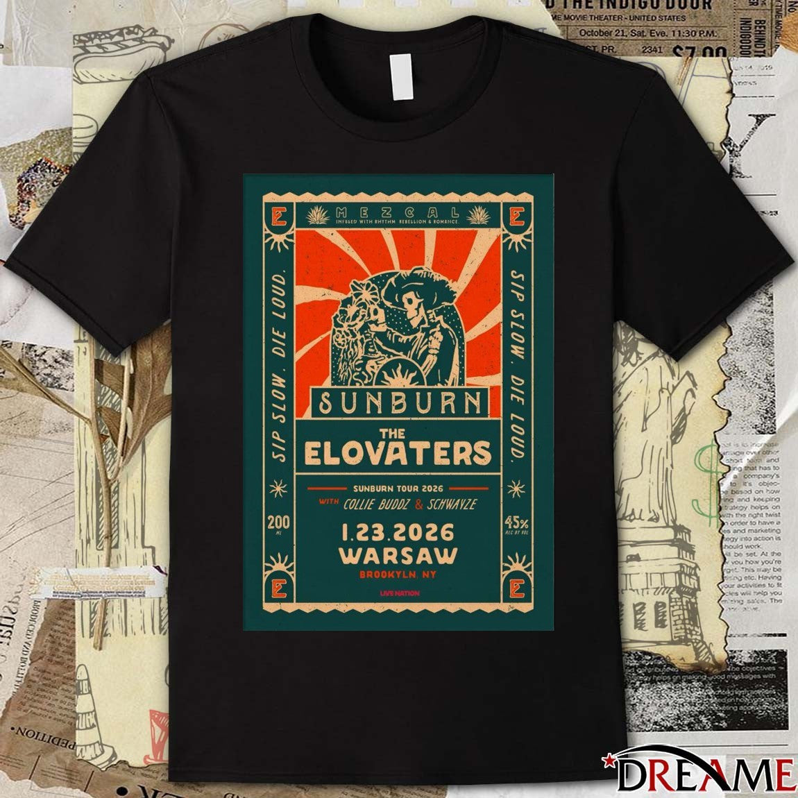 Poster The Elovaters Warsaw In Brooklyn NY January 23 2026 t-shirt