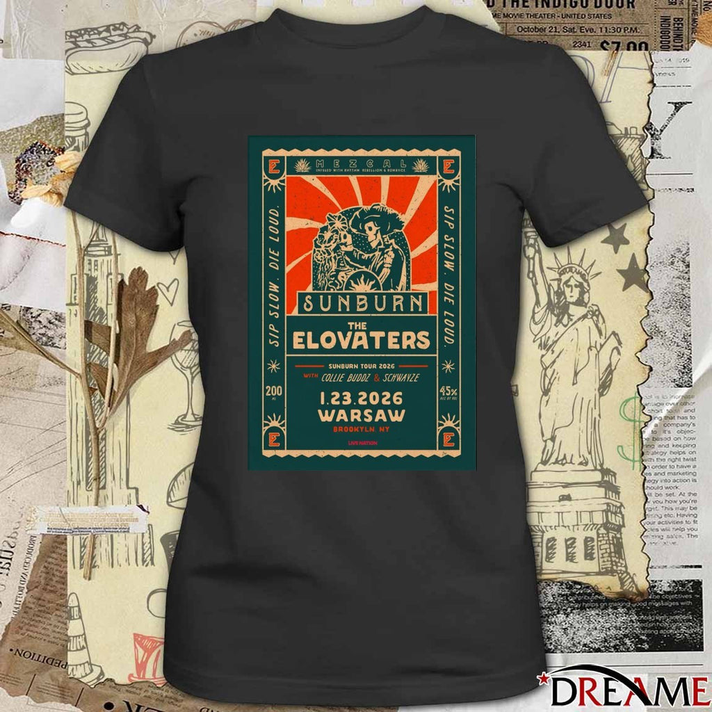 Poster The Elovaters Warsaw In Brooklyn NY January 23 2026 t-shirt