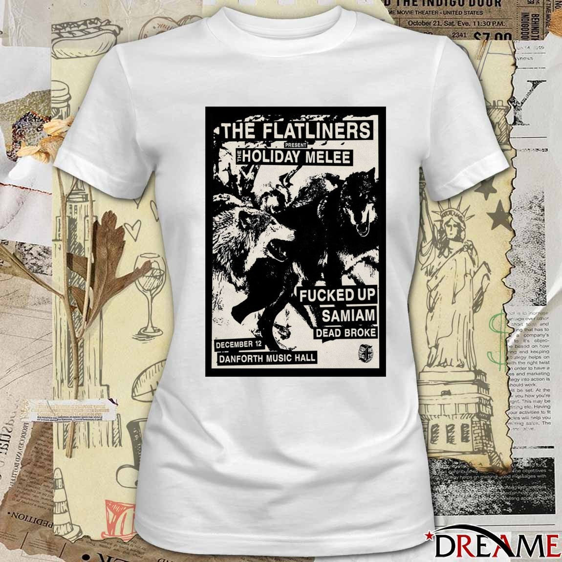 Poster The Flatliners At The Danforth Music Hall On December 12 2025 t-shirt