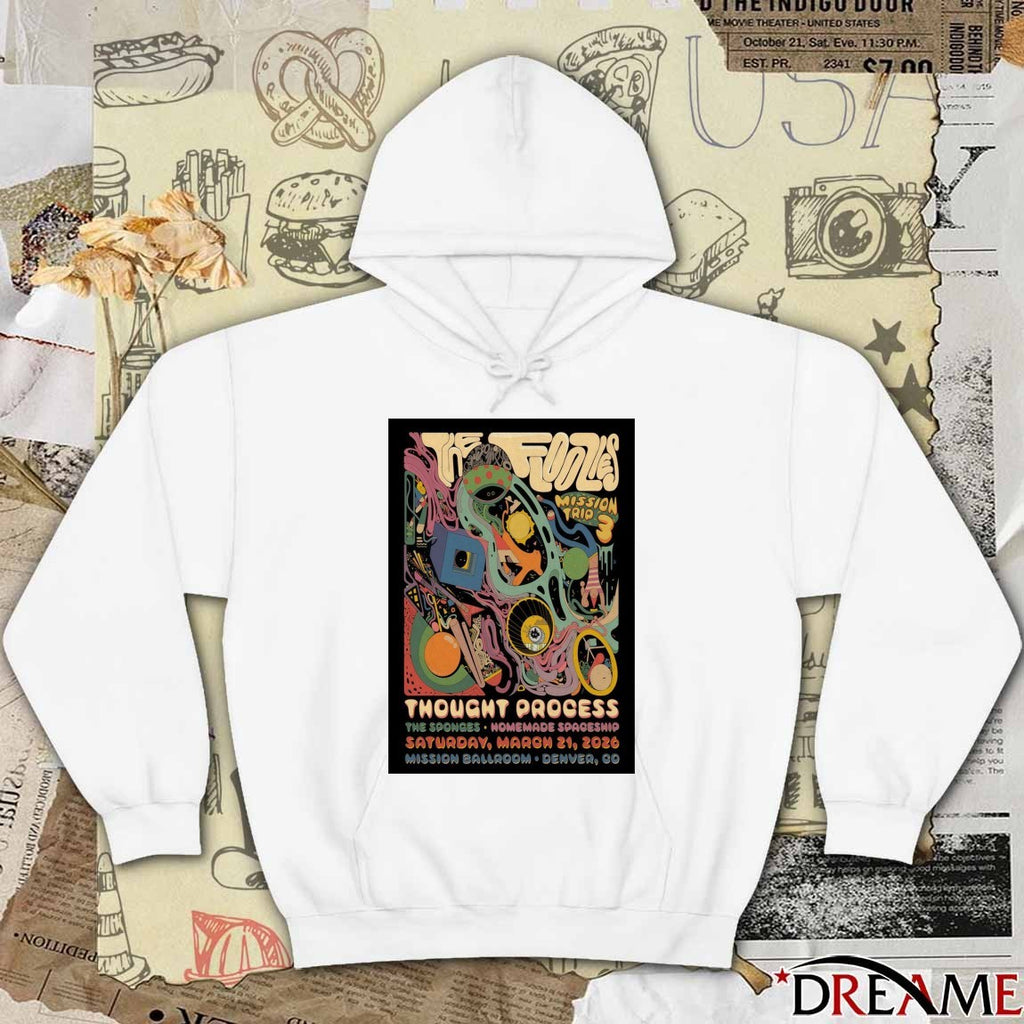 Poster The Floozies Thought Process March 21 2026 Denver CO t-shirt