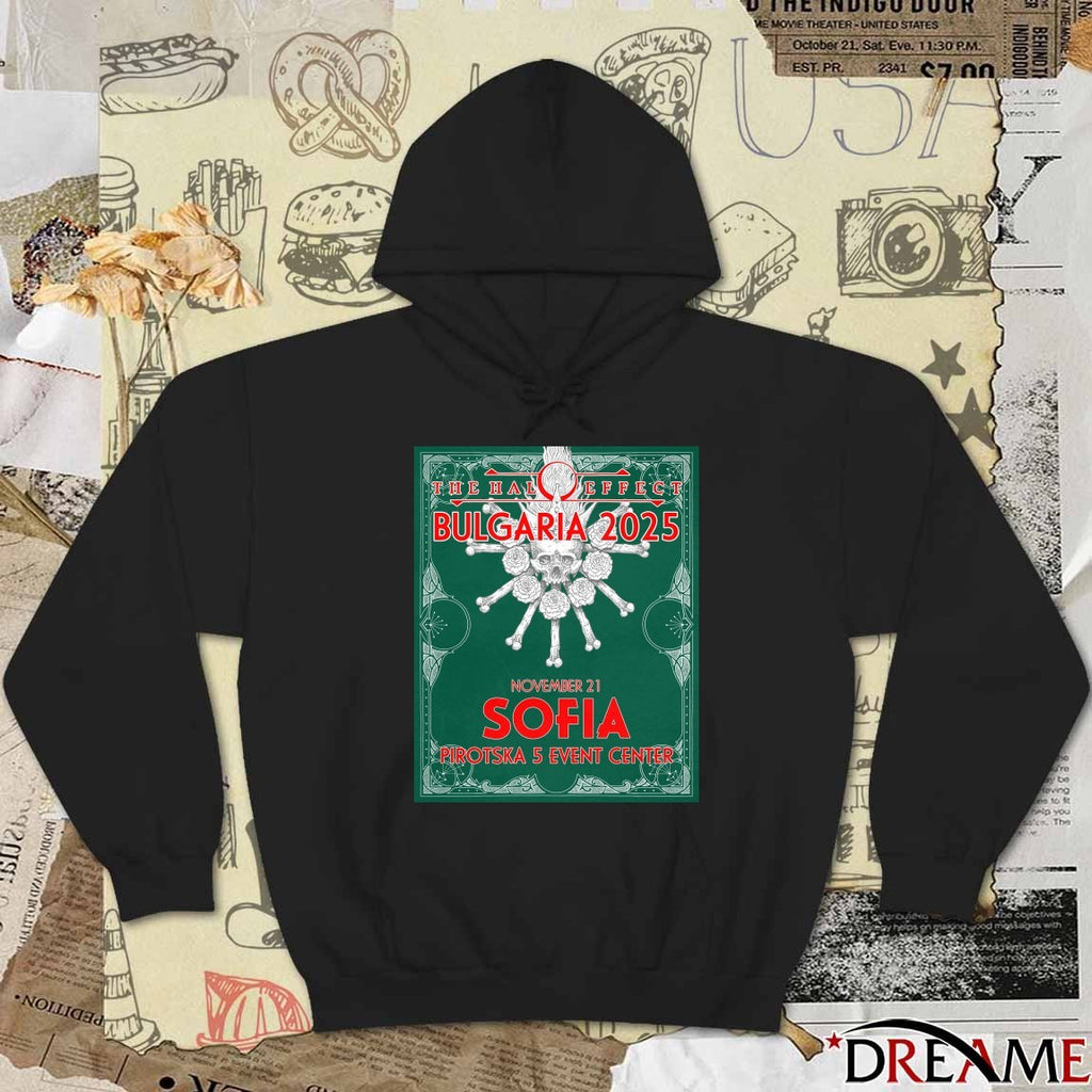 Poster The Halo Effect Sofia Bulgaria November 21 2025 Pirotska 5 Event Center t-shirt