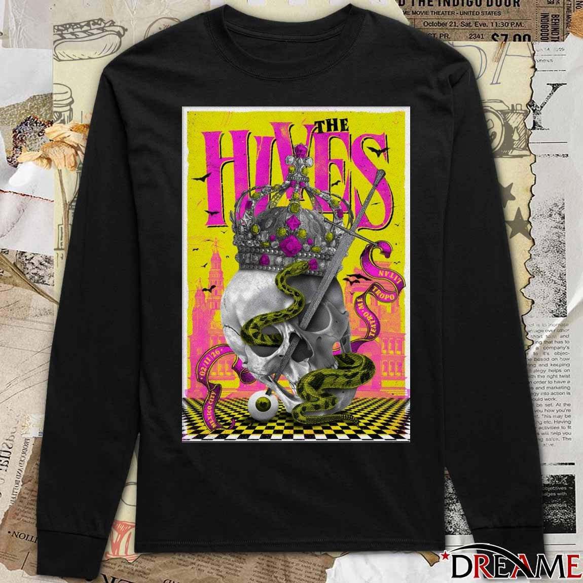 Poster The Hives Teatro Metropólitan Mexico City February 11 2026 t-shirt