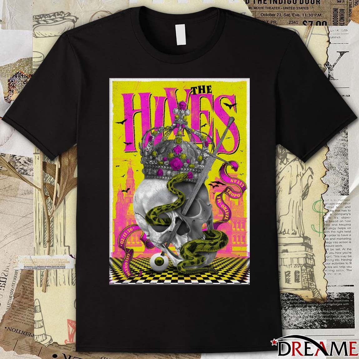 Poster The Hives Teatro Metropólitan Mexico City February 11 2026 t-shirt