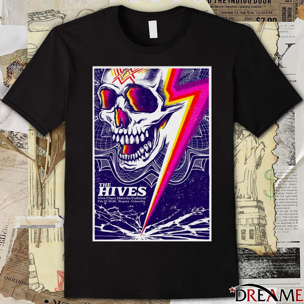 Poster The Hives Vive Claro Distrito Cultural Bogotá Colombia February 10 2026 t-shirt