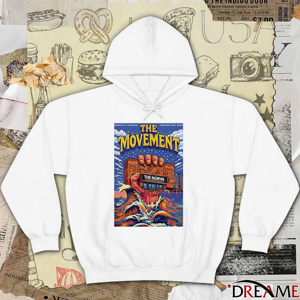 Poster The Movement January 31 2026 Norfolk, Virginia The Norva t-shirt