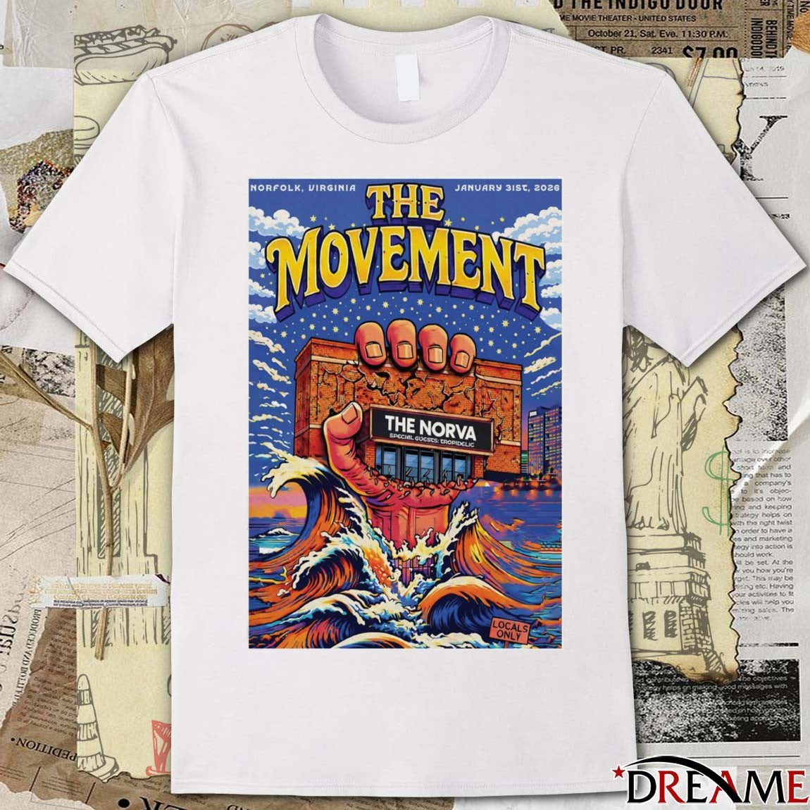 Poster The Movement January 31 2026 Norfolk, Virginia The Norva t-shirt