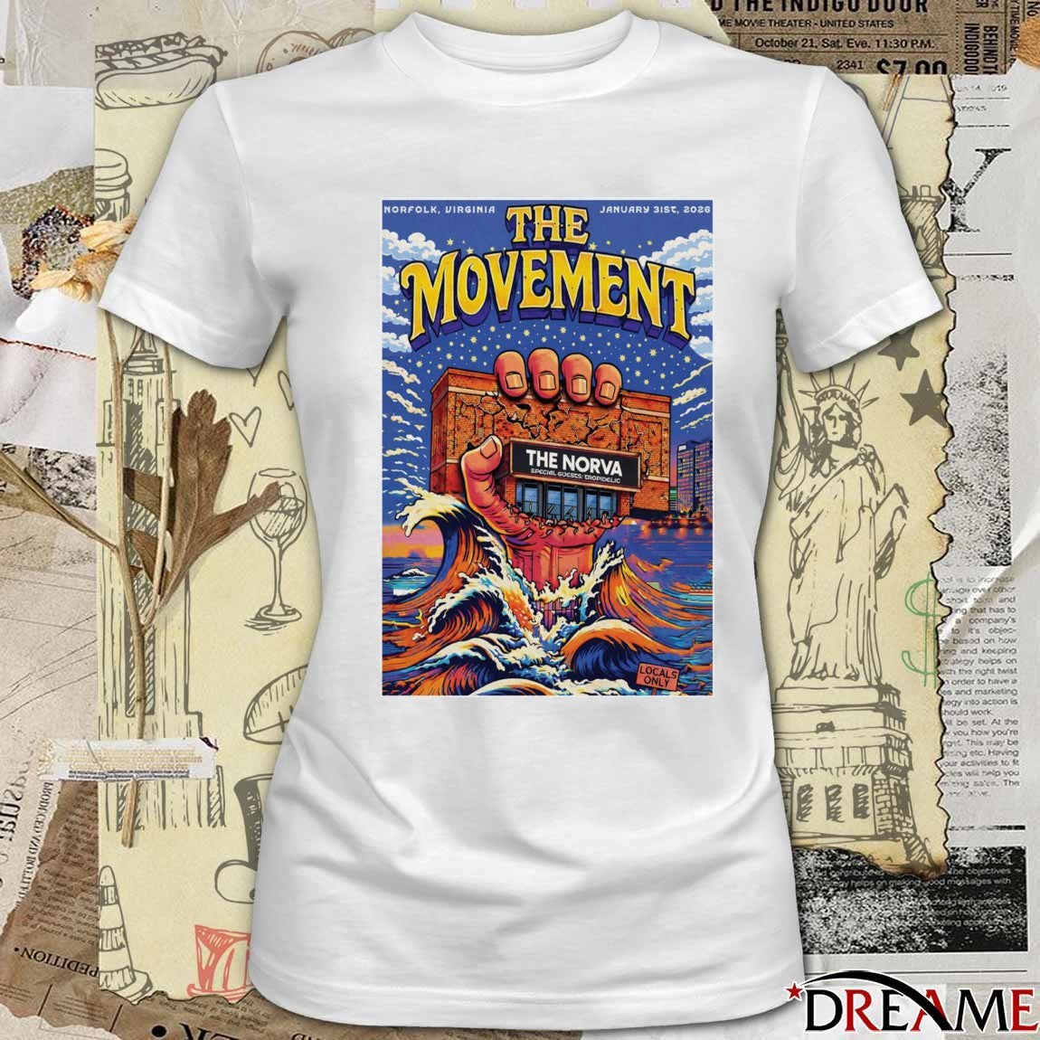 Poster The Movement January 31 2026 Norfolk, Virginia The Norva t-shirt