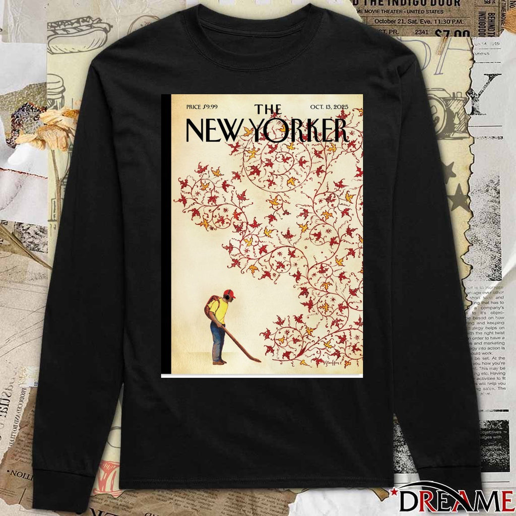 Poster The New Yorker Brian Stauffer’s Winds of Change October 13 2025 t-shirt