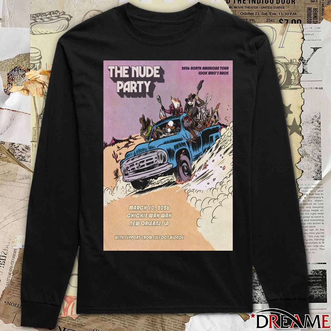 Poster The Nude Party Event Chickie WanWan New Orleans LA March 10 2026 t-shirt