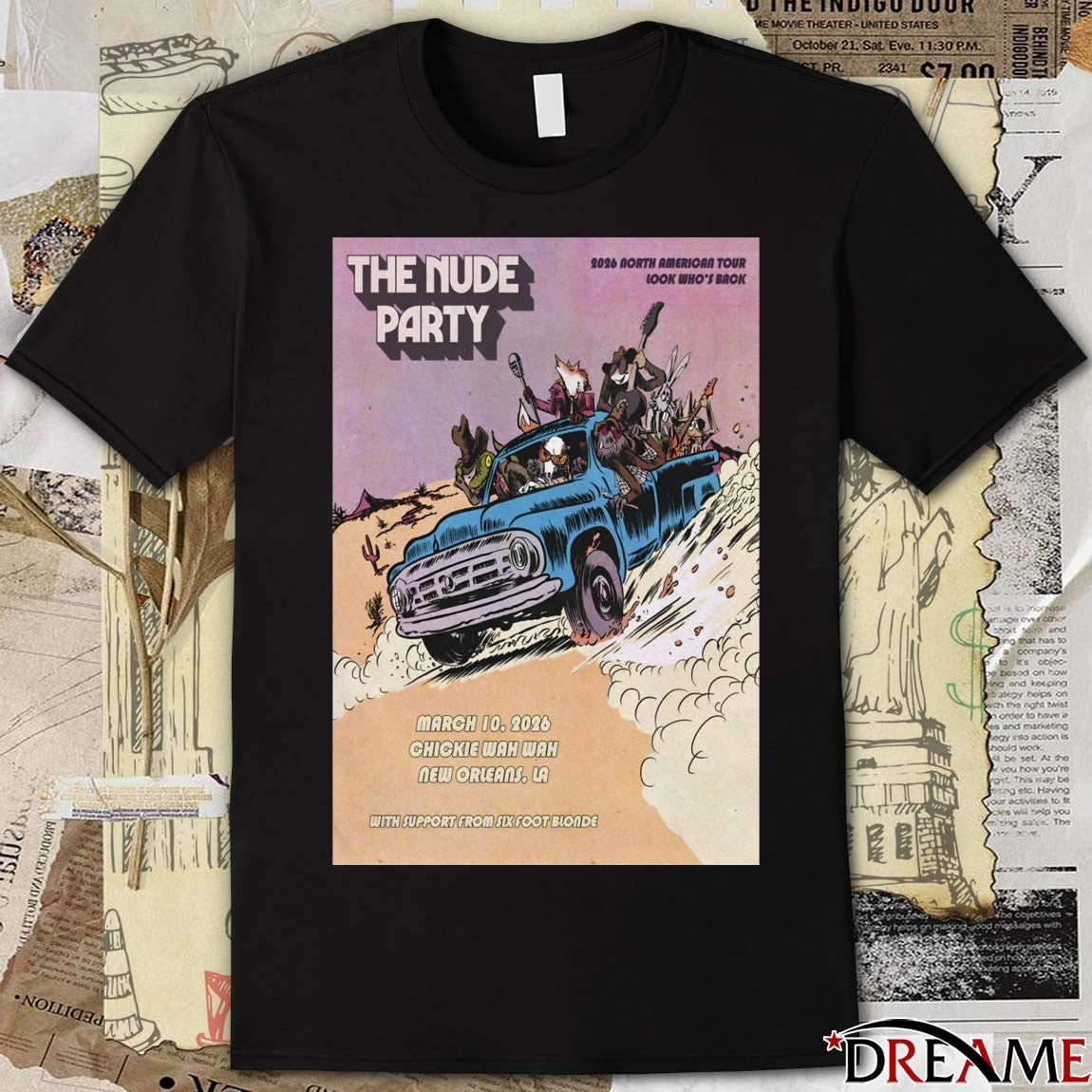 Poster The Nude Party Event Chickie WanWan New Orleans LA March 10 2026 t-shirt