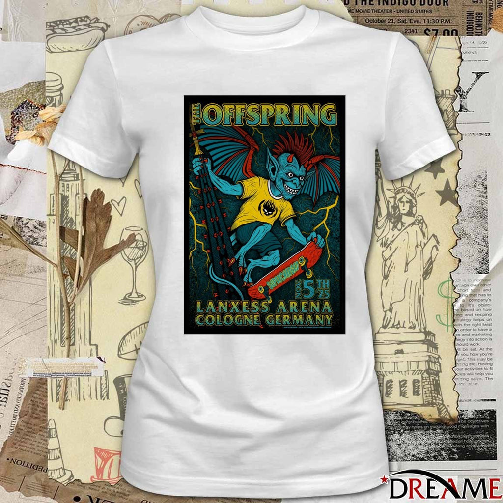 Poster The Offspring Lanxess Arena In Cologne Germany November 5 2025 t-shirt