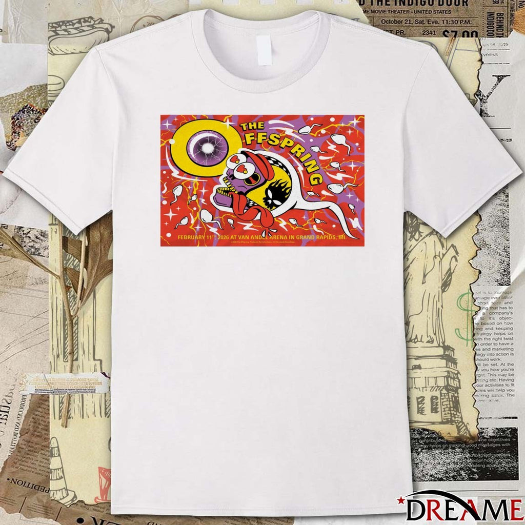 Poster The Offspring Poster February 11 2026 Grand Rapids, MI t-shirt