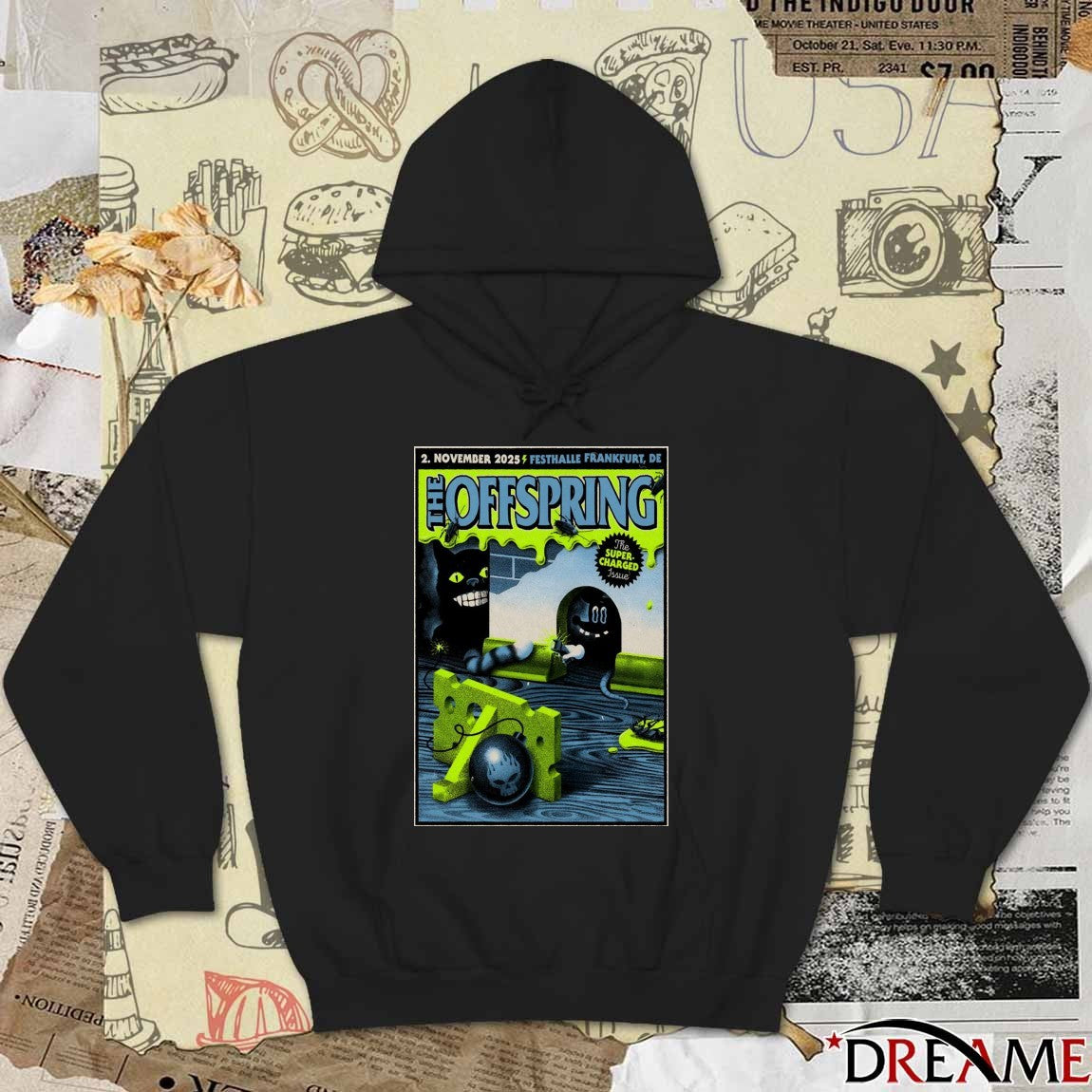 Poster The Offspring The Super-Charged Issue November 2 2025 Festhalle Frankfurt DE t-shirt