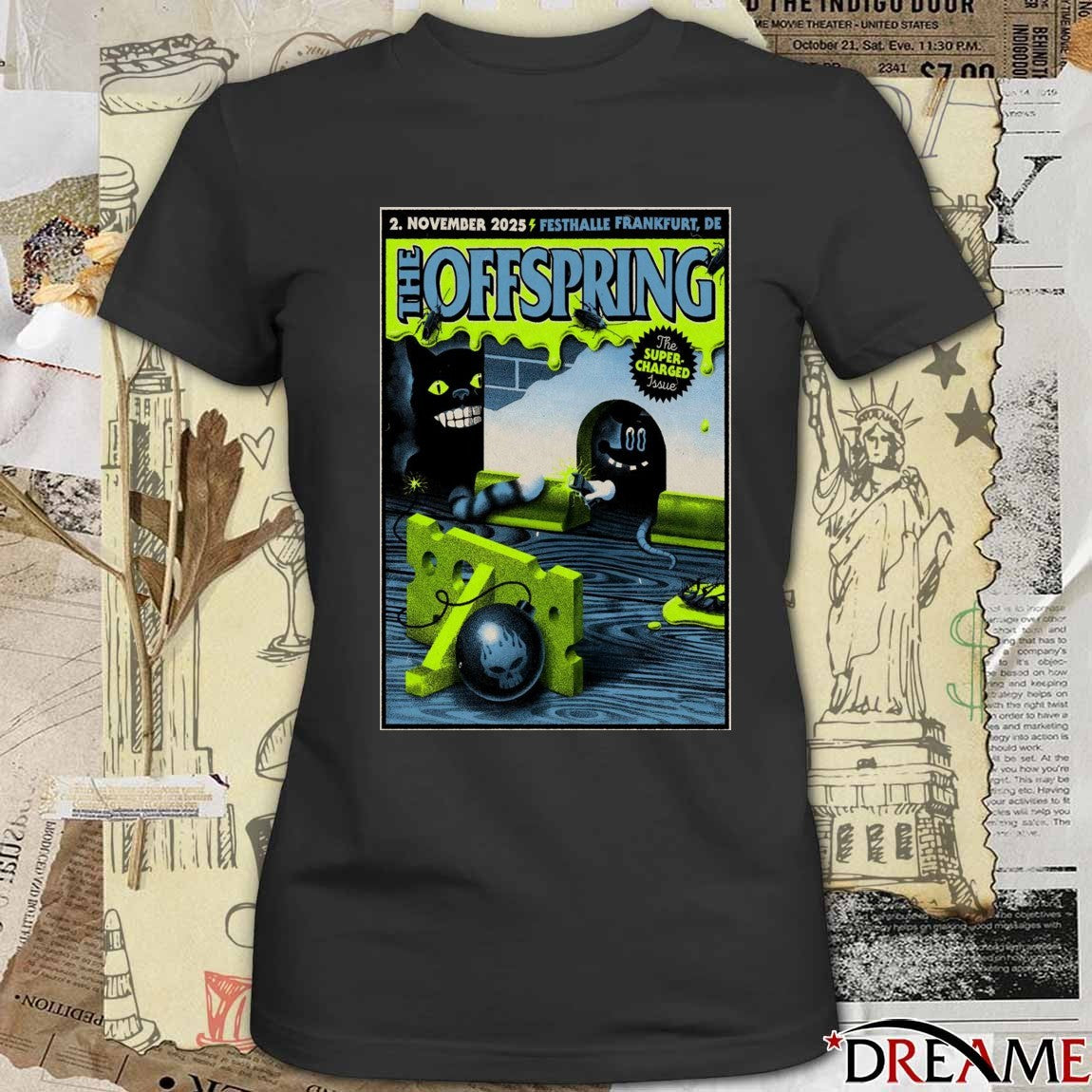 Poster The Offspring The Super-Charged Issue November 2 2025 Festhalle Frankfurt DE t-shirt