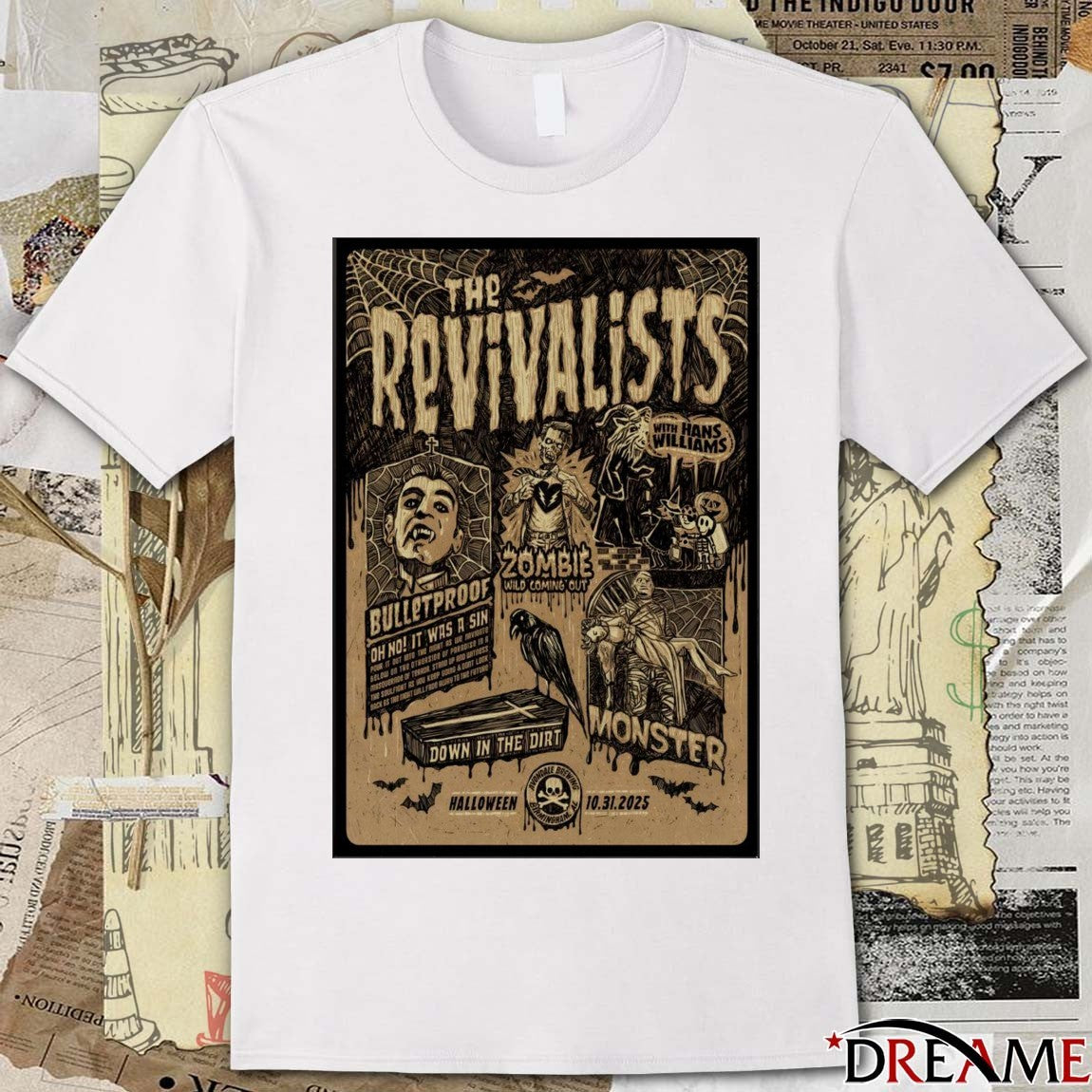 Poster The Revivalists Avondale Brewing Company In Birmingham AL October 31 2025 Halloween t-shirt