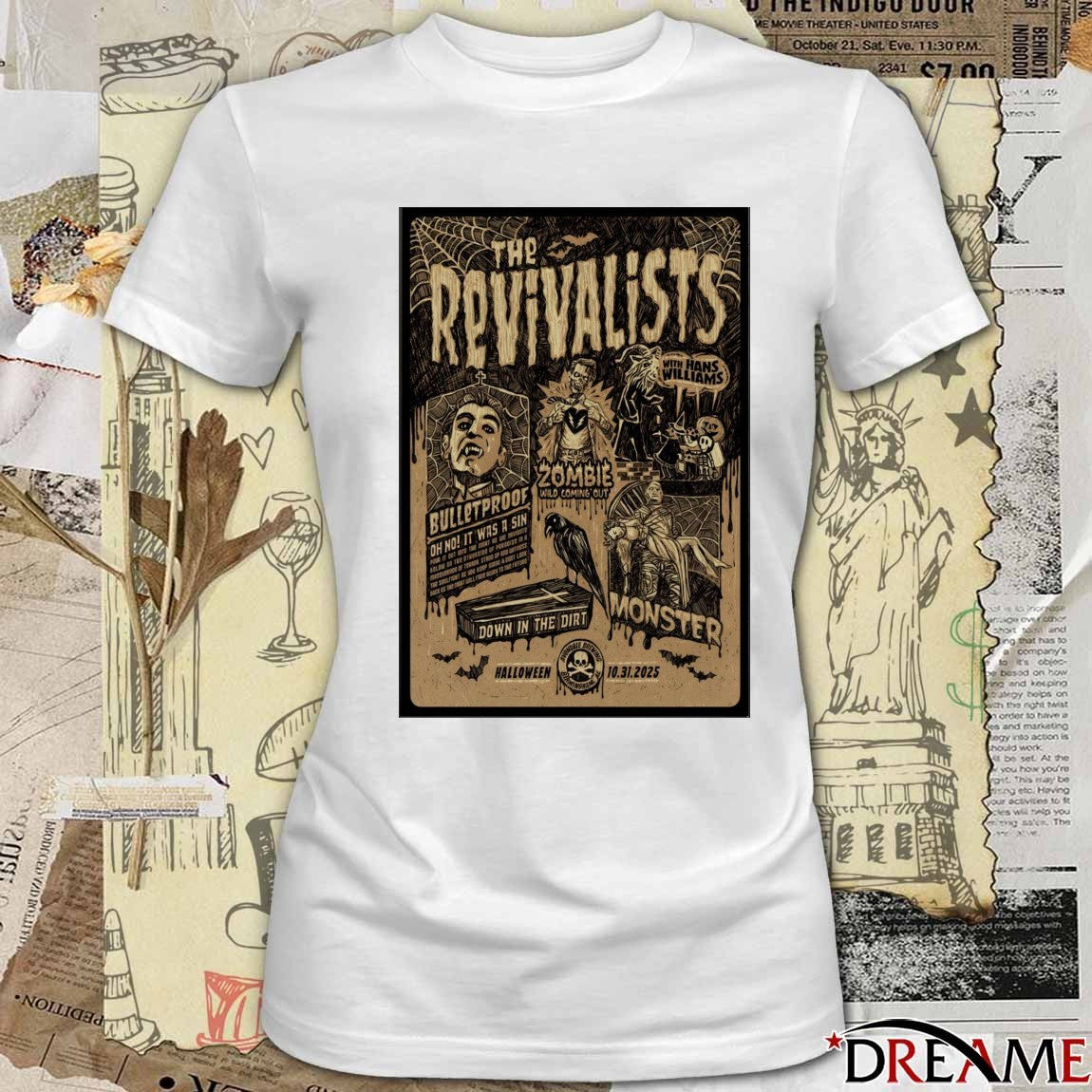 Poster The Revivalists Avondale Brewing Company In Birmingham AL October 31 2025 Halloween t-shirt