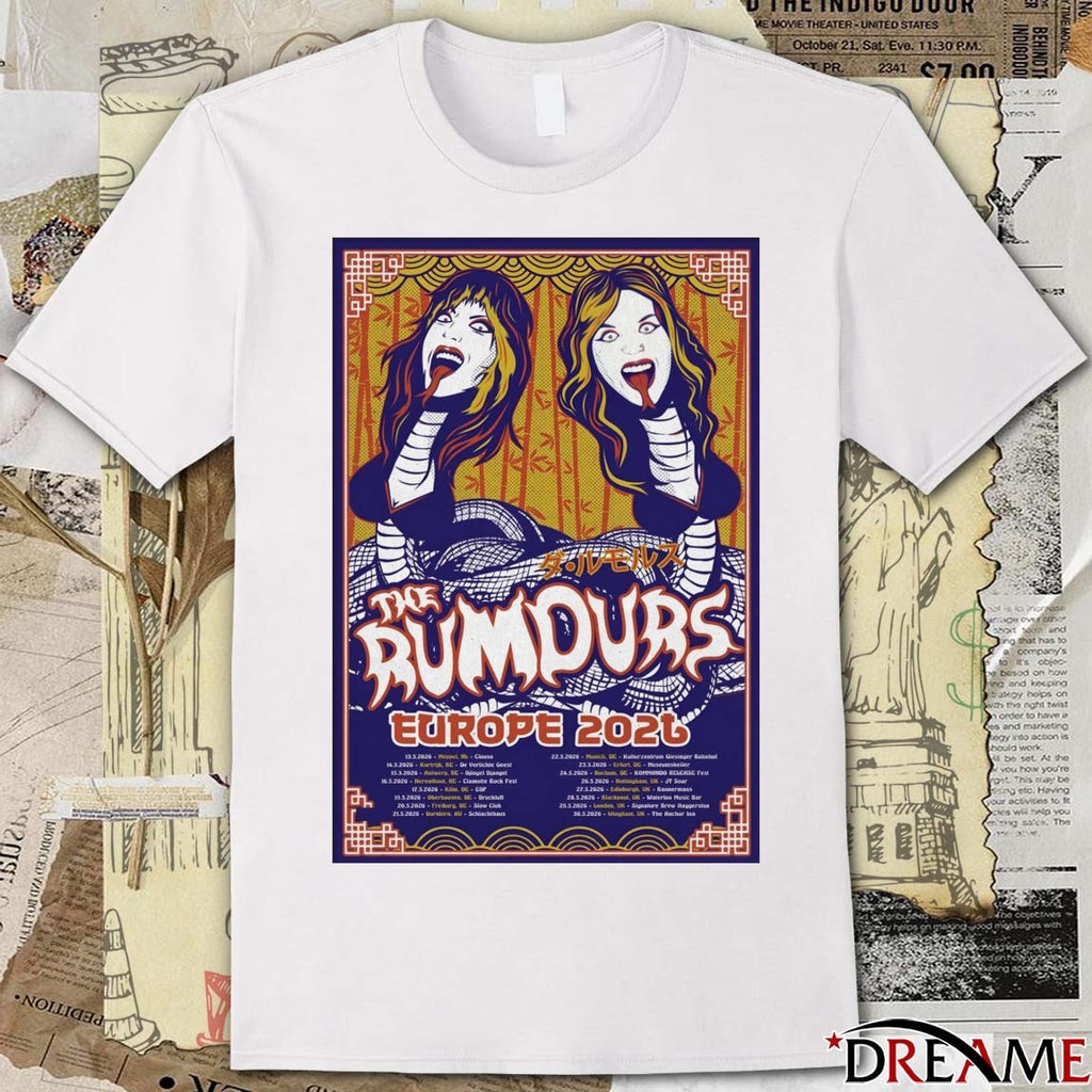 Poster The Rumours Tour 2026 May 13 – 30 Europe t-shirt