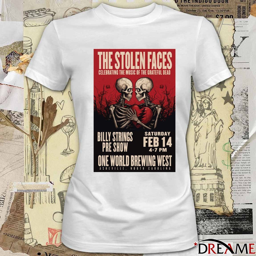 Poster The Stolen Faces Billy Strings concert this Saturday February 14 2026 t-shirt
