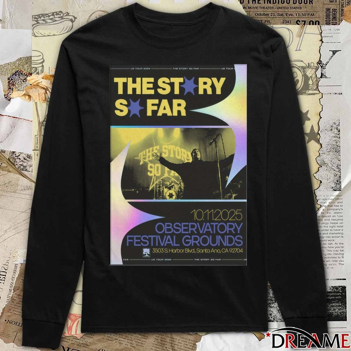 Poster The Story So Far Observatory Festival Grounds October 11 2025 Santa Ana Event t–shirt