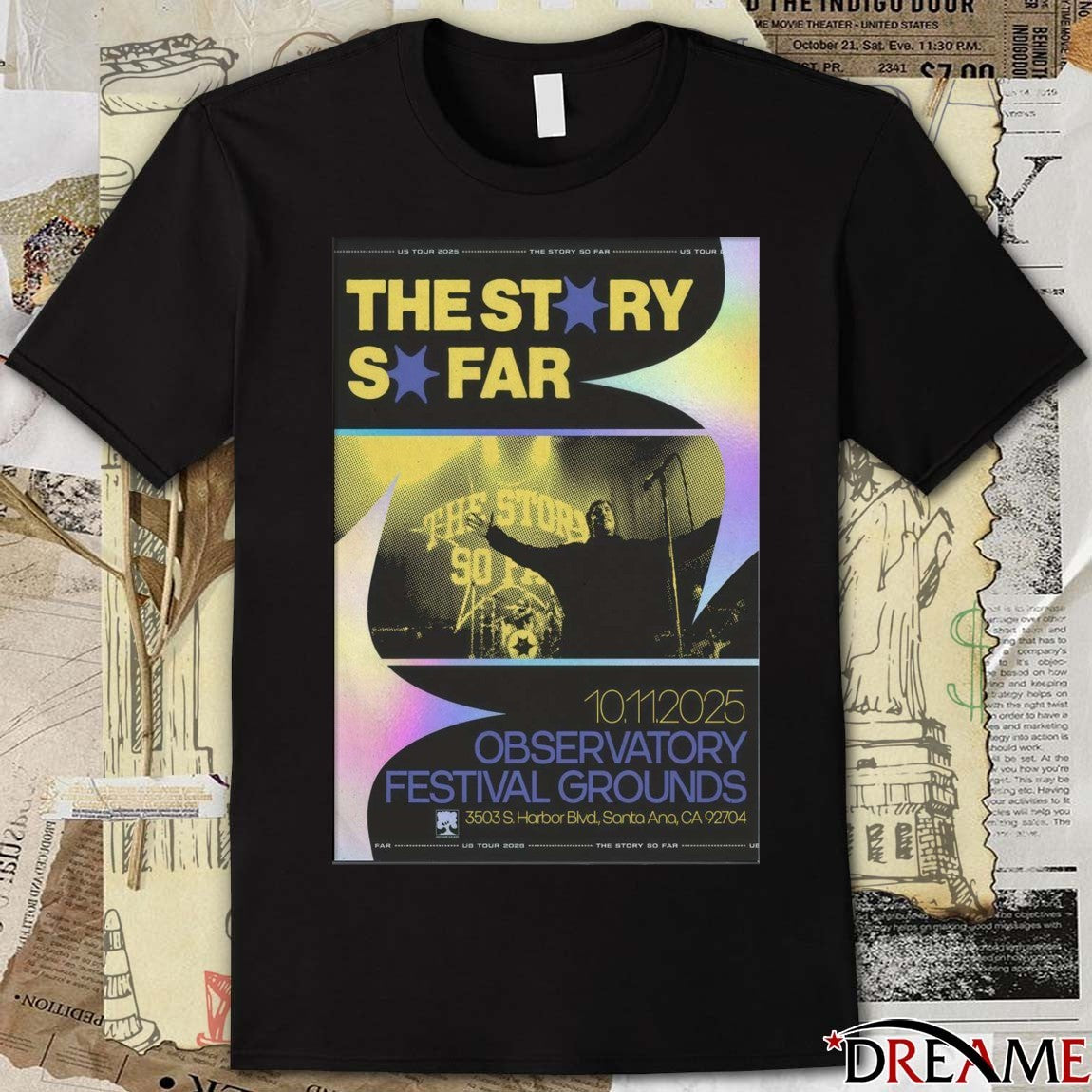 Poster The Story So Far Observatory Festival Grounds October 11 2025 Santa Ana Event t–shirt