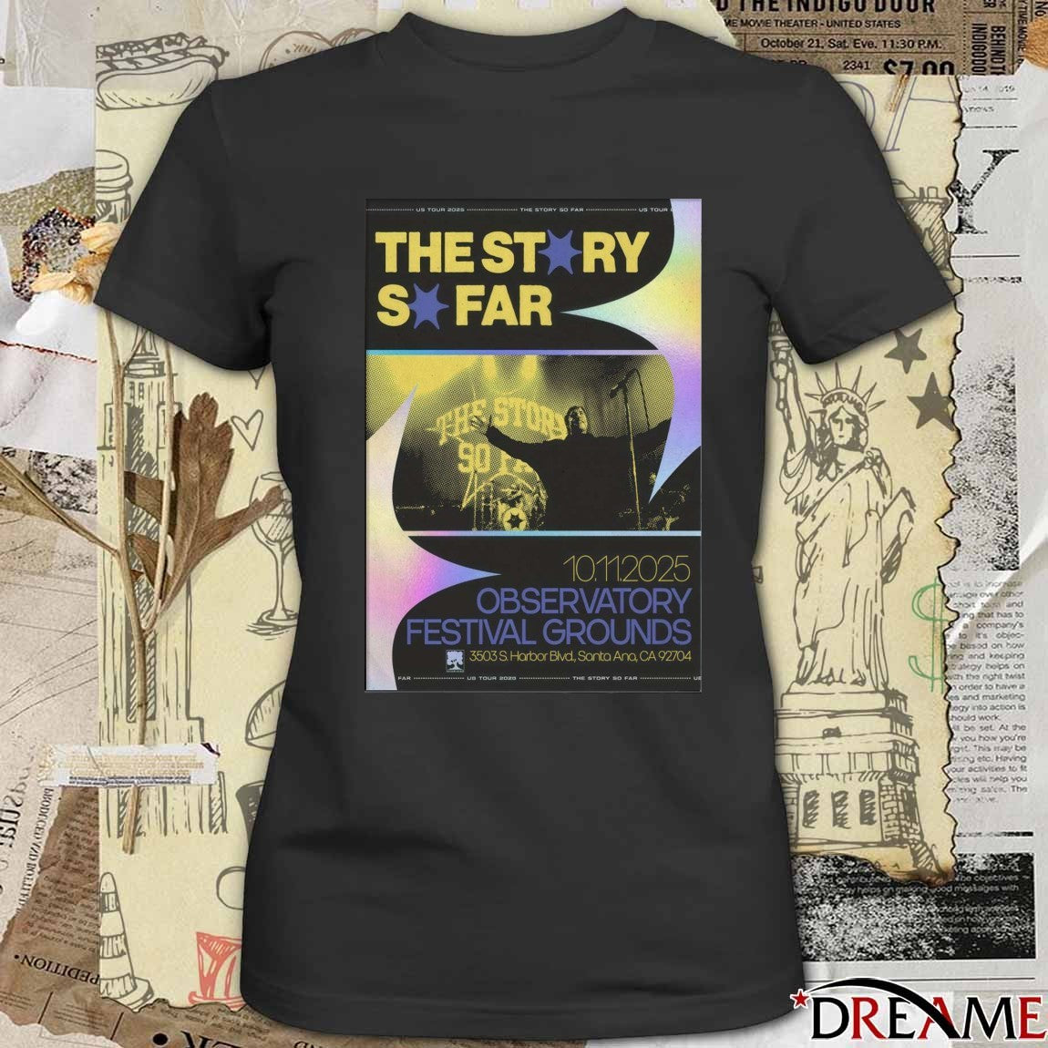 Poster The Story So Far Observatory Festival Grounds October 11 2025 Santa Ana Event t–shirt