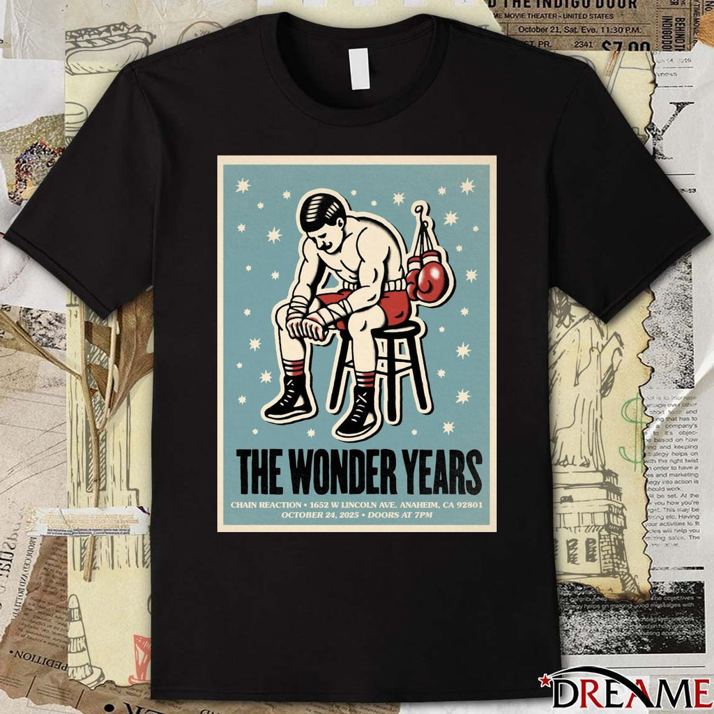 Poster The Wonder Years October 24 2025 Chain Reaction Show t-shirt