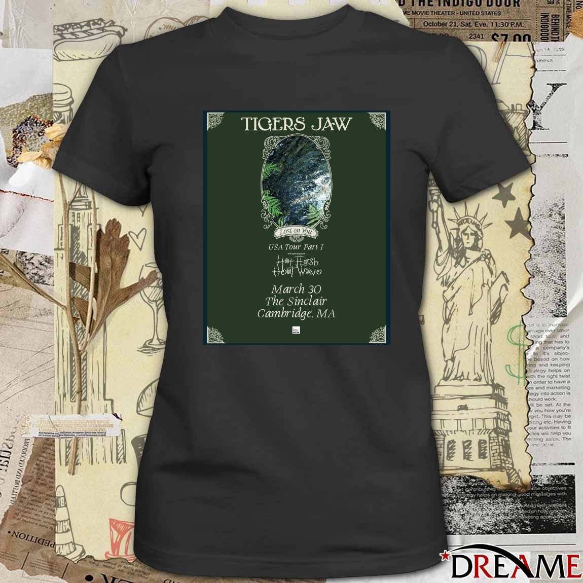 Poster Tigers Jaw March 30 2026 The Sinclair In Cambridge MA t-shirt