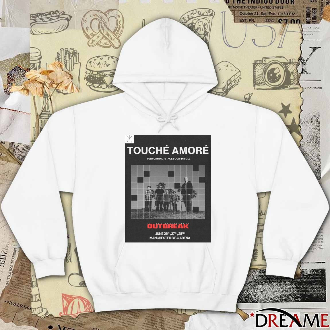 Poster Touche Amore Performing Stage Four In Full Arena June 26 – 28 2026 New t-shirt