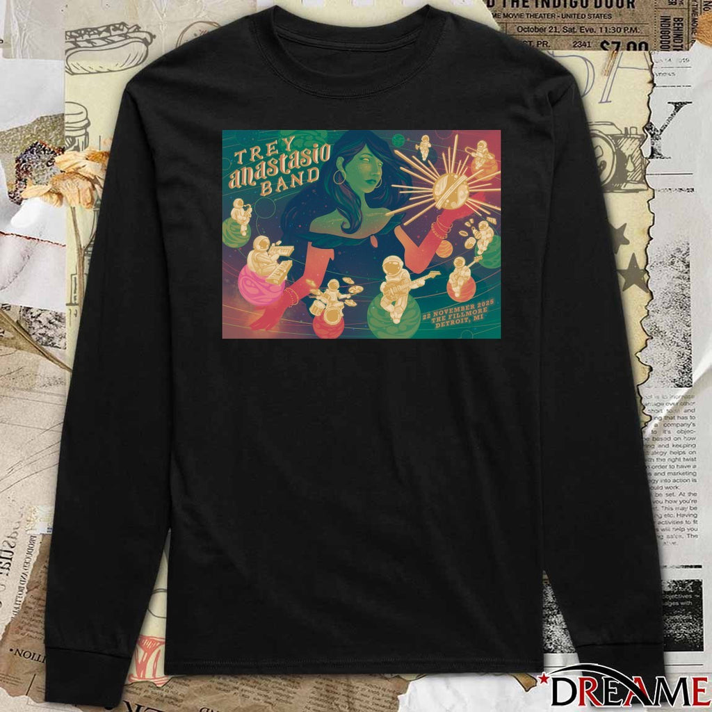 Poster Trey Anastasio Band November 22 2025 The Fillmore In Detroit MI t-shirt
