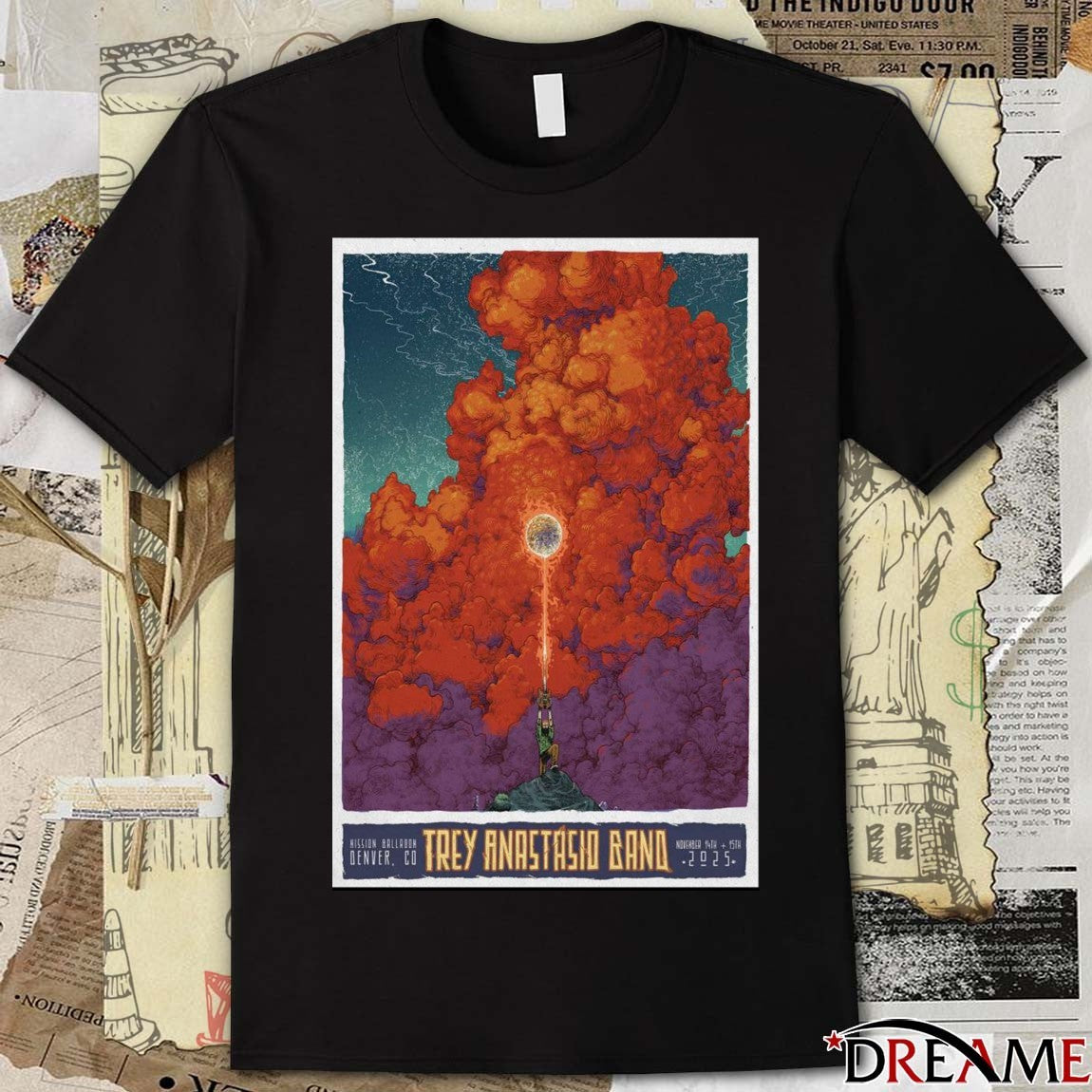 Poster Trey Anastasio Mission Ballroom Denver CO November 14-15 2025 t-shirt