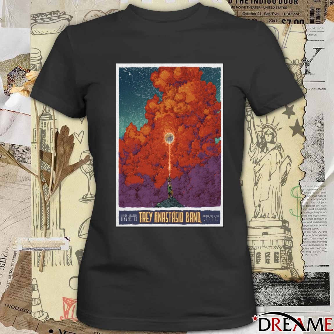 Poster Trey Anastasio Mission Ballroom Denver CO November 14-15 2025 t-shirt