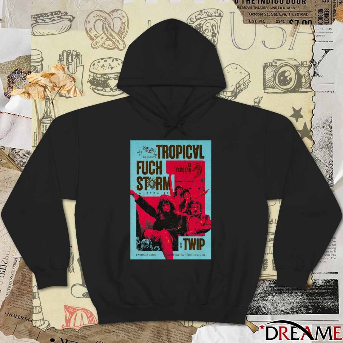 Poster Tropical Fuck Storm February 13 2026 In Queretaro Mexico t-shirt