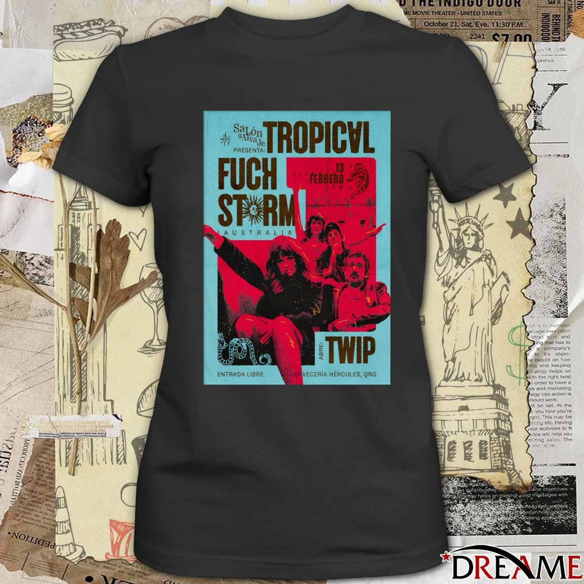 Poster Tropical Fuck Storm February 13 2026 In Queretaro Mexico t-shirt