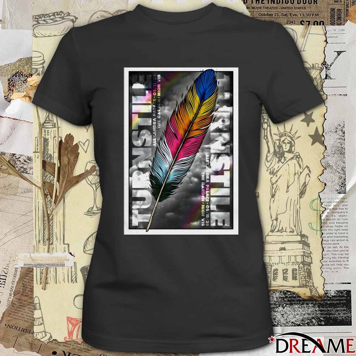 Poster Turnstile November 5 2025 The Garden High VIS Alexandra Palace Event t-shirt