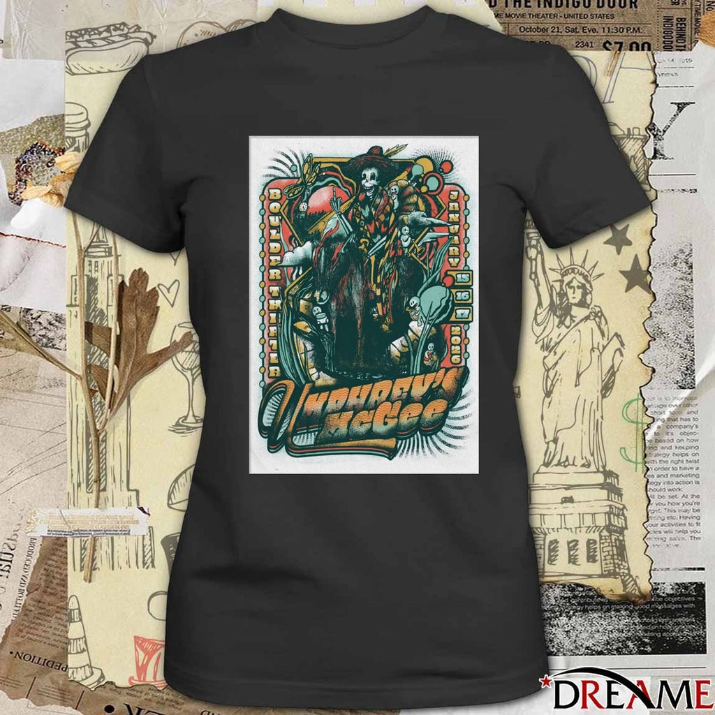 Poster Umphrey’s McGee Boulder CO January 15-17 2026 t-shirt