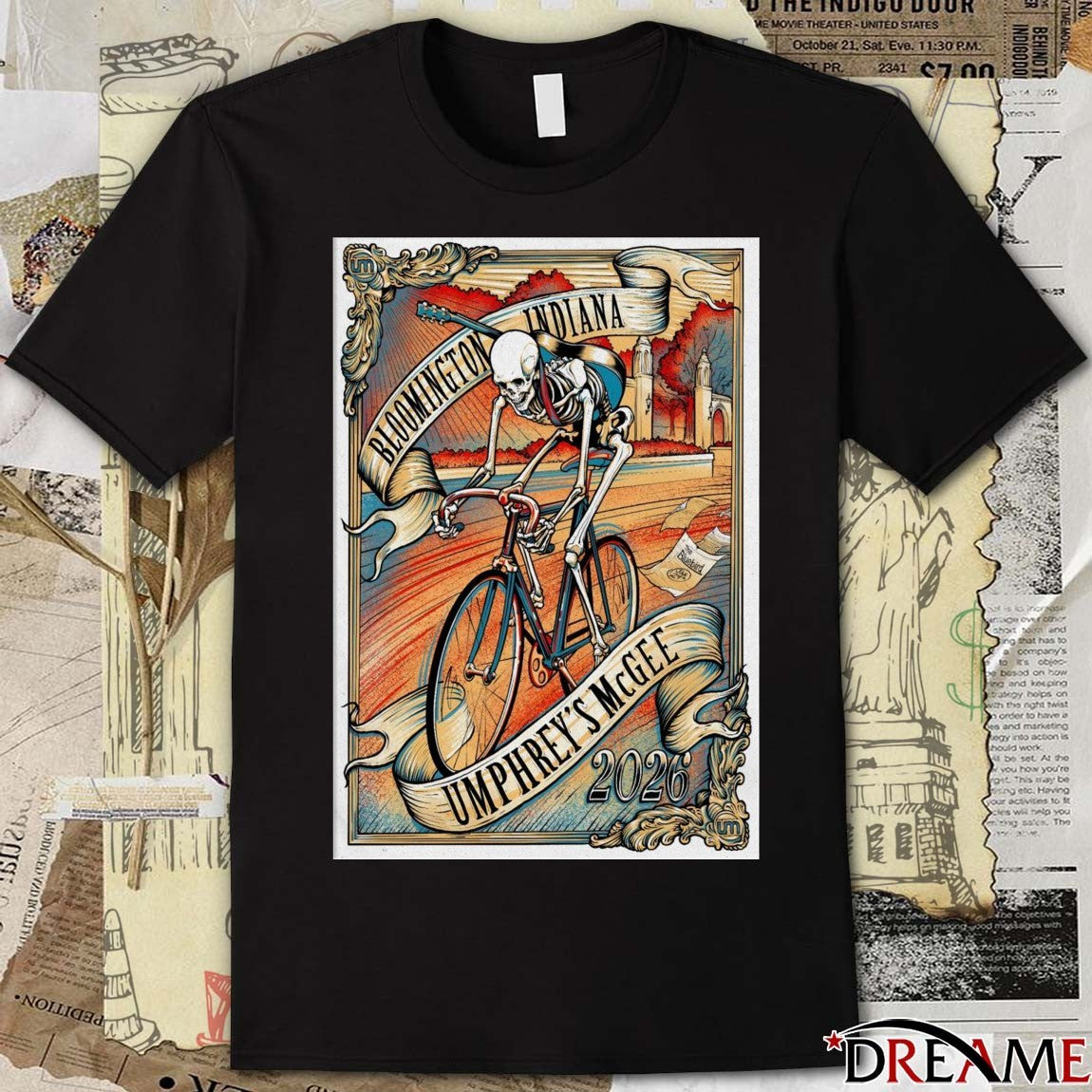 Poster Umphrey’s McGee Event Bloomington IN On January 29 2026 t-shirt