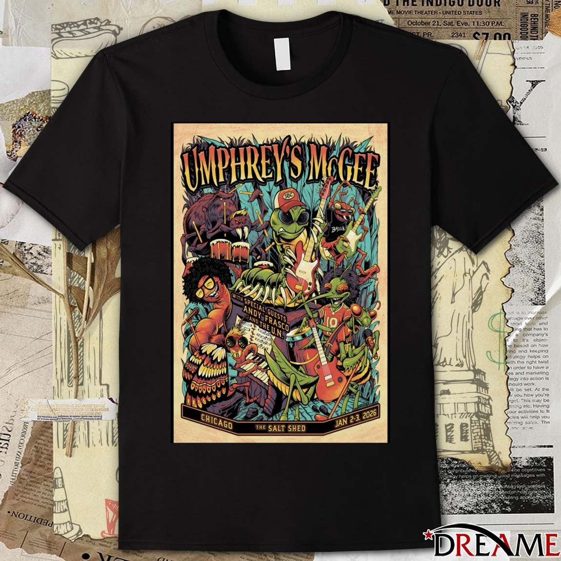 Poster Umphrey’s McGee Event Chicago IL On January 2-3 2026 t-shirt
