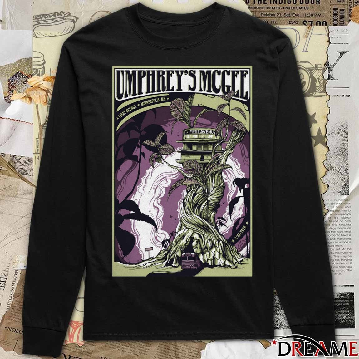 Poster Umphrey’s McGee First Avenue In Minneapolis MN January 24 2026 t-shirt