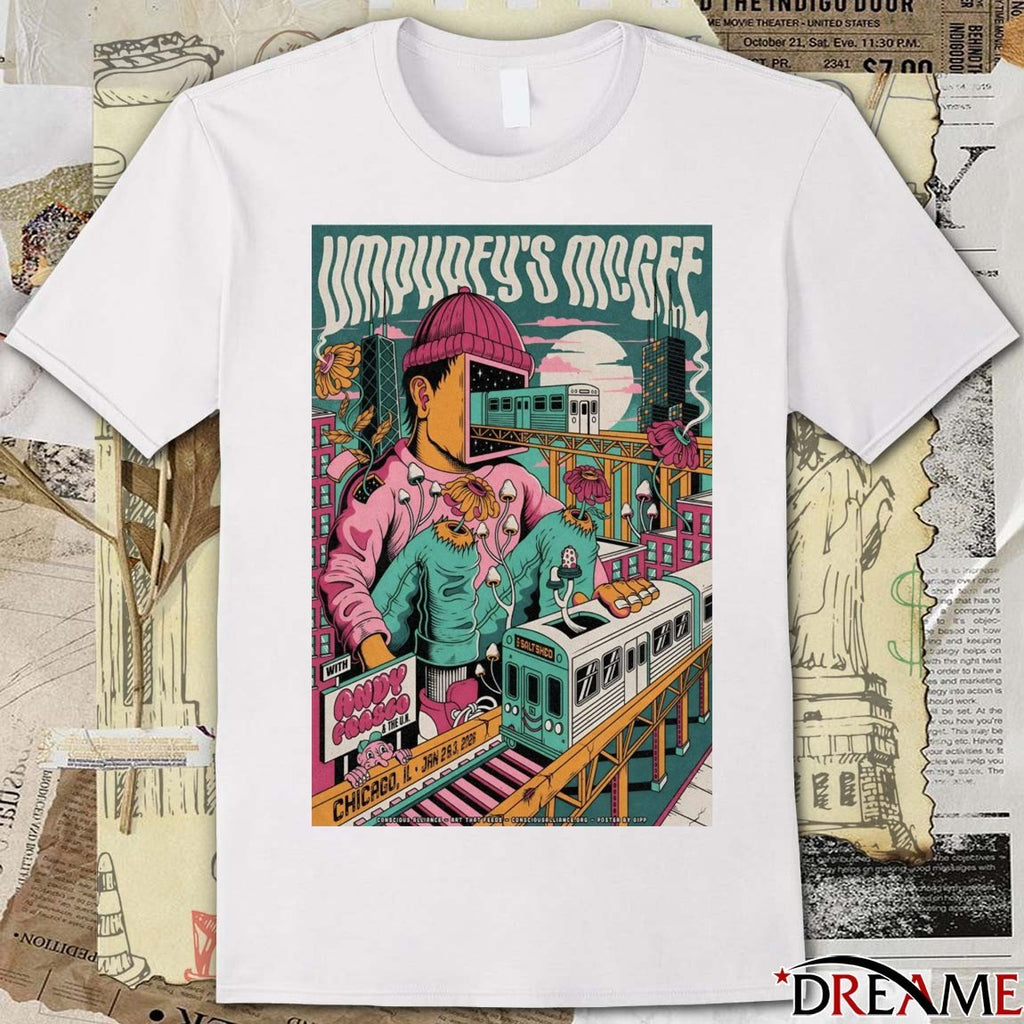 Poster Umphrey’s McGee January 2-3 2026 In Chicago IL t-shirt