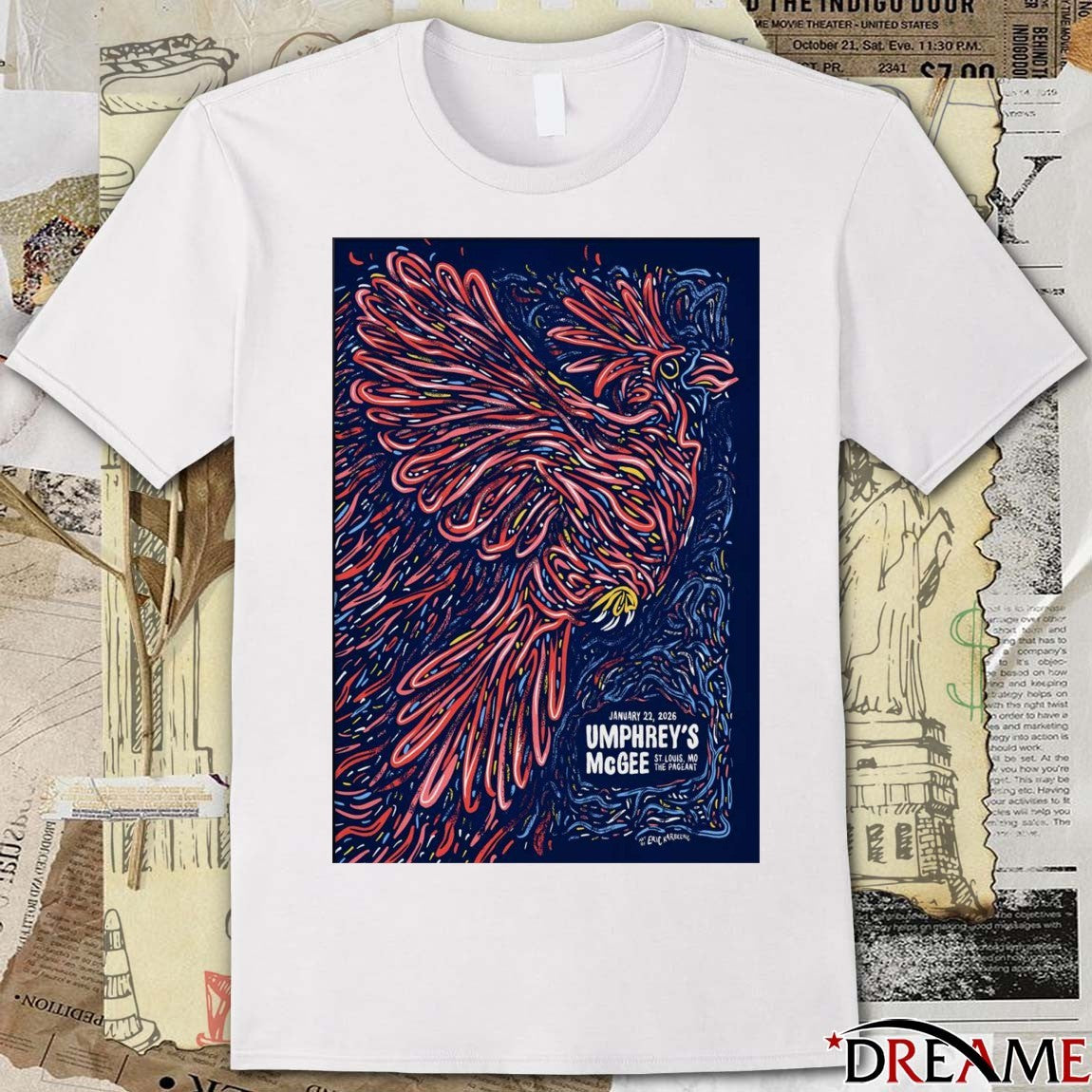 Poster Umphrey’s McGee January 22 2026 St. Louis MO The Pageant t-shirt