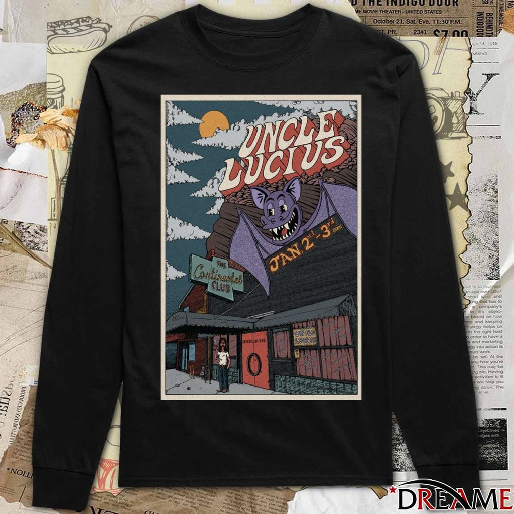 Poster Uncle Lucius Austin TX January 2 – 3 2025 The Continental Club t-shirt