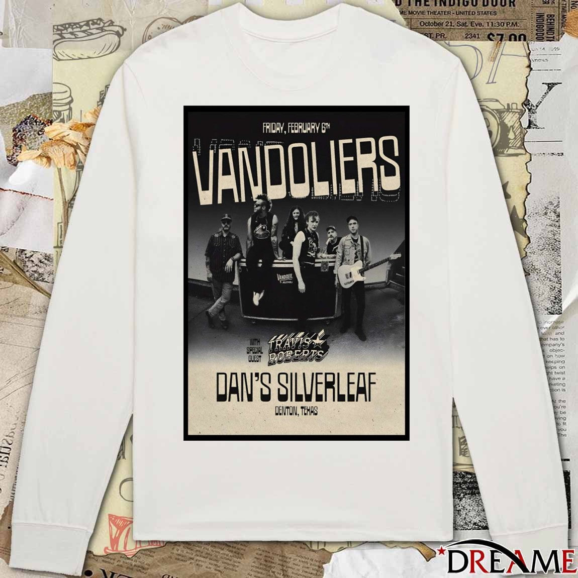 Poster Vandoliers Tour Denton TX On February 6 2026 t-shirt