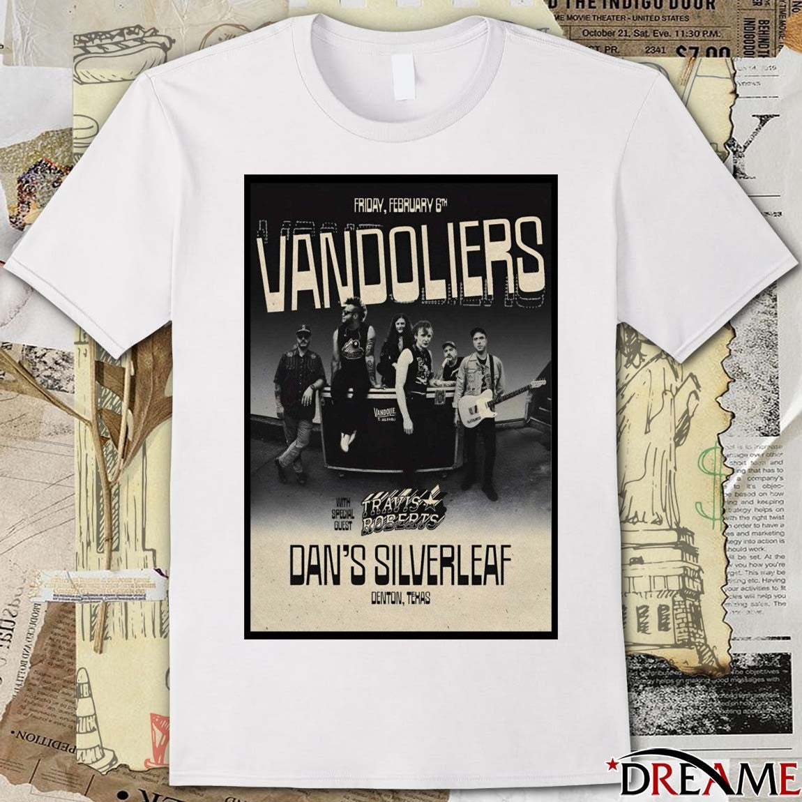 Poster Vandoliers Tour Denton TX On February 6 2026 t-shirt