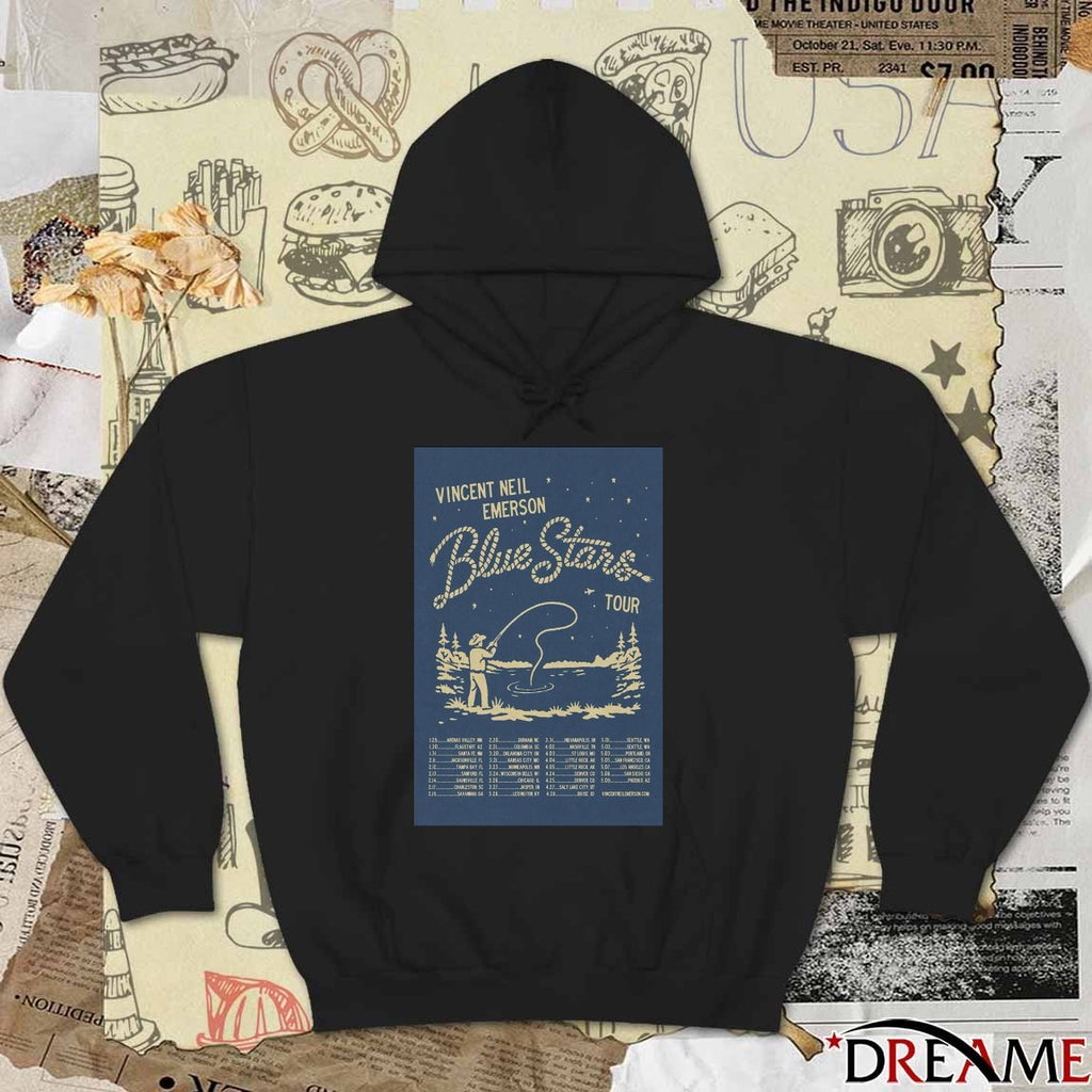 Poster Vincent Neil Emerson 2026 Blue Stars Tour t-shirt