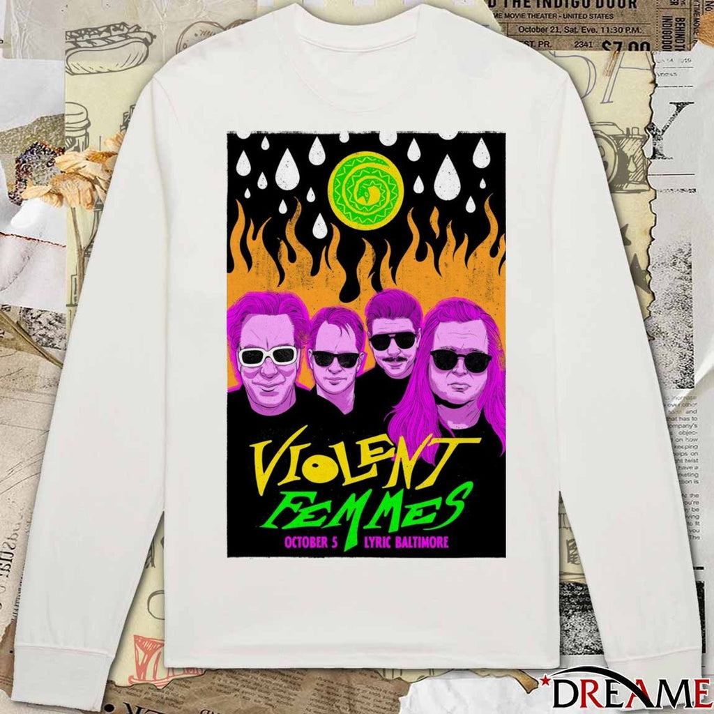 Poster Violent Femmes Lyric Baltimore October 5, 2025 Painting t-shirt